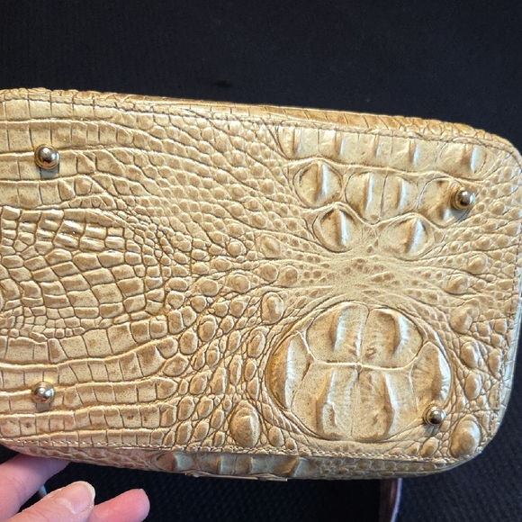 Brahmin Amelia Lilac Whimsy Crocodile Embossed Bucket Bag - Picture 12 of 12